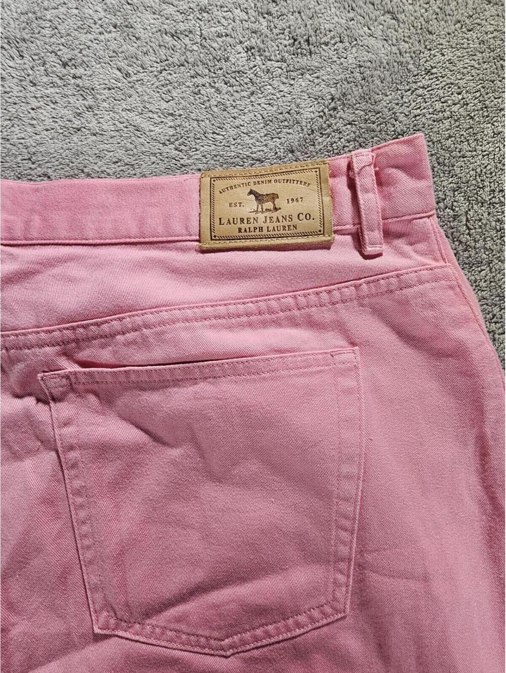 Ralph Lauren Pink Cotton Capri Pants Size 14 Preppy Old Money Coastal Grandma